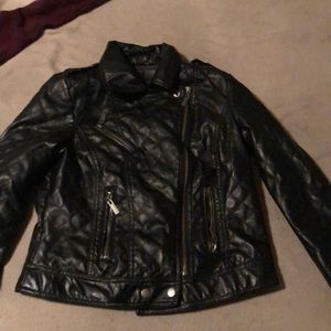 A medium sized leather jacket